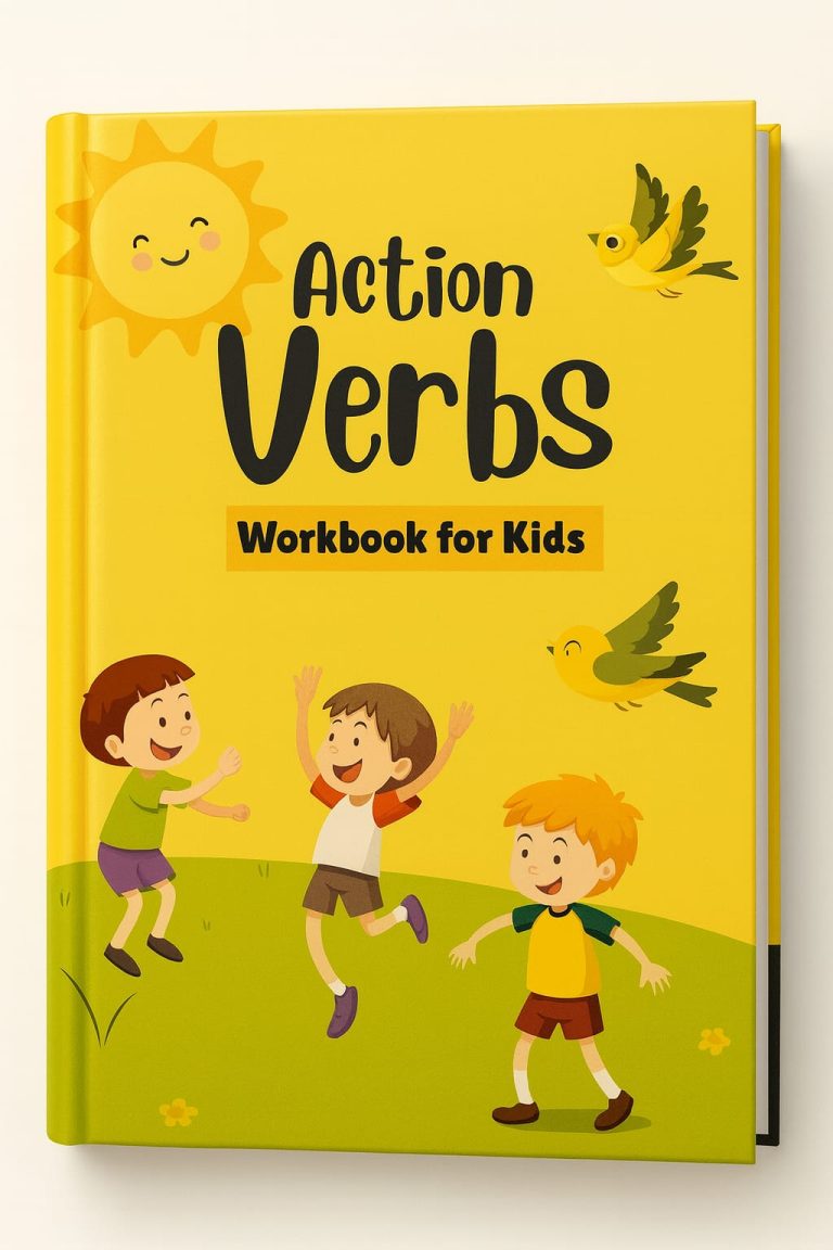 Action Verbs Workbook for Kids
