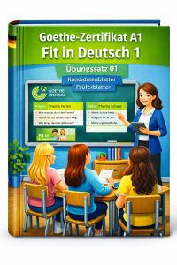 Goethe Zertifikat A1 Fit In Deutsch 1 Ubungssatz 01 Kandidatenblatter Pruferblatter