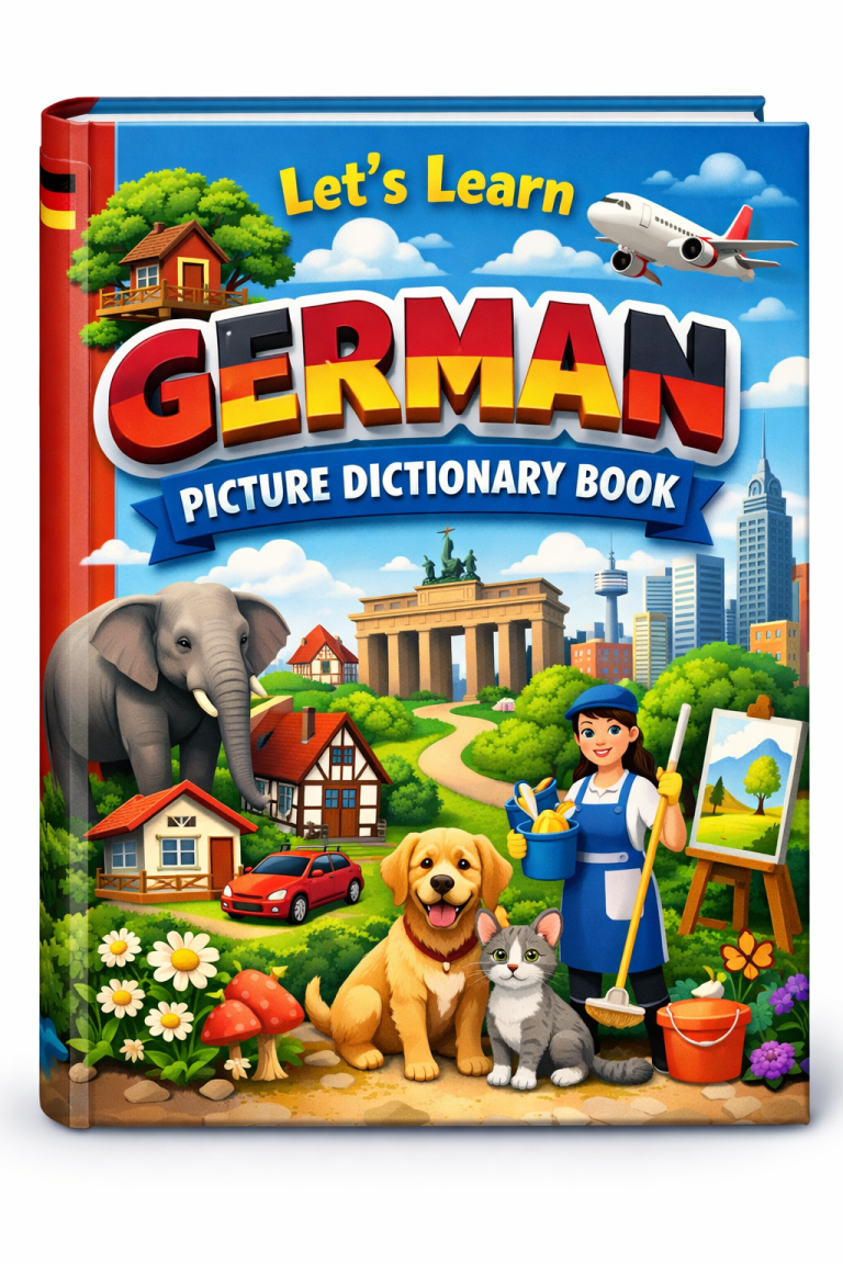 Lets Learn German Picture Dictionary Book