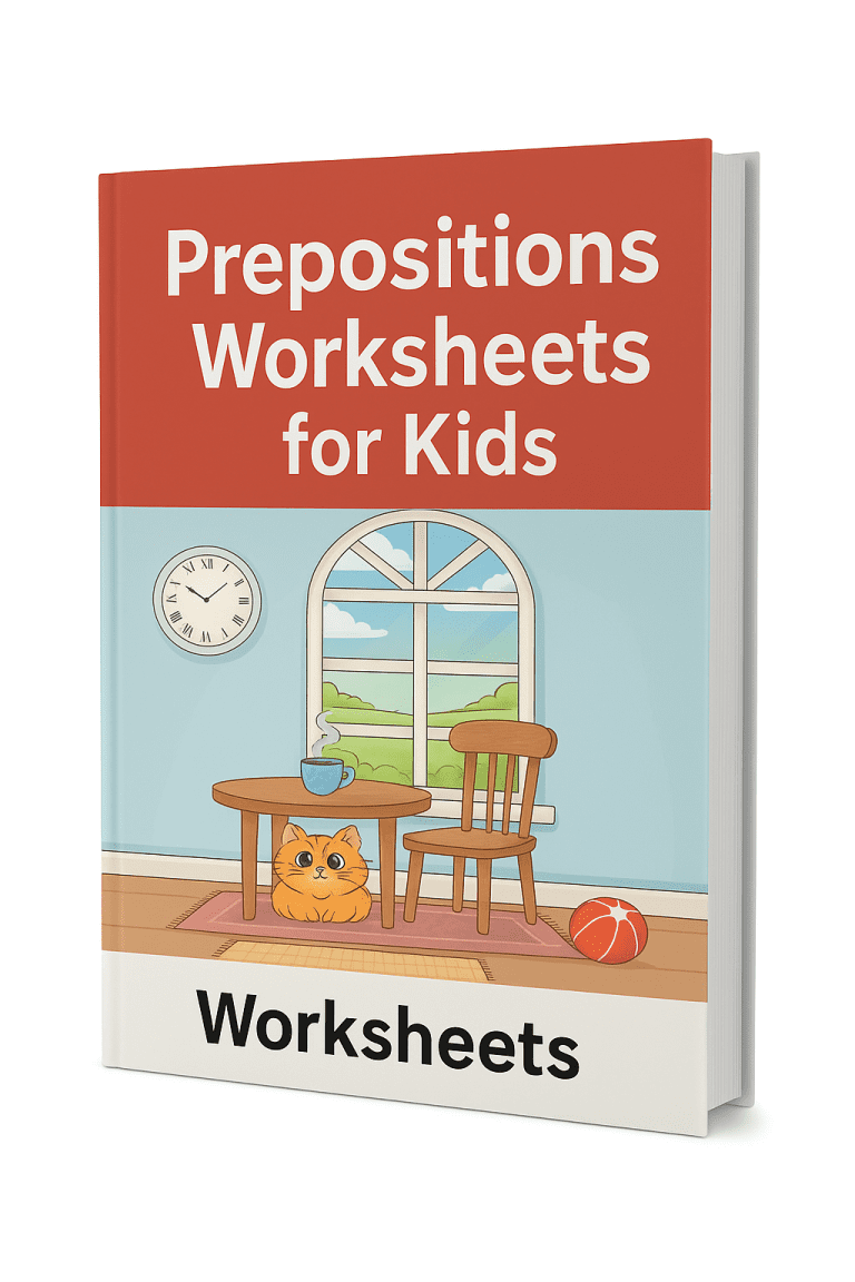 Prepositions Worksheets for Kids